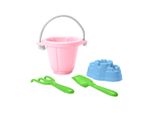 Greentoys - Giocattolo Di Sabbia Con Secchiello Rosa 4 Pezzi