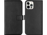 Cover Per Iphone 12/ Iphone 12 Pro - Vera Pelle - Selencia Flip Flap - Nero