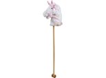 Bigjigs Toys Cavallo Rosa Su Bastone