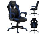 Huzaro Force 2.5 | Sedia Da Gioco Sedia Da Ufficio Sedia Da Computer | Girevole Regolabile In Altezza Con Funzione Dondolo | Portata Fino A 140 Kg | Tessuto | Nero Blu