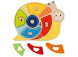 Gioco Di Selezione Dei Colori E Delle Forme Goki Lumaca Giocattolo Di Legno Colorato