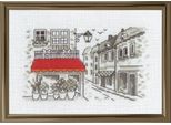 Set Per Punto Croce Permin "Tenda Da Sole Rossa"", Schema Per Il Conteggio, 15X10Cm, 13-1395"