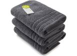 A&R AR503 | Asciugamano Biologico Cotonelogico - 60 X 110 Cm - Colore: Nero - Dimensioni: 60 X 110 Cm