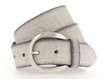 Vanzetti Pelle Cintura Genuine Beauty 35Mm Velour Leather Belt W80 Dark Vanilla Avorio
