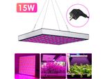 Jopassy Lampada Per Piante 15W Led Luce Per Piante 225 Led Luce Rossa Blu Lampada Per Piante A Spettro Completo Per Piante Da Appartamento E Fiori Accessori Per Giardini E Serre