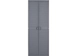 Mobile Da Giardino Grigio 65X45X172 Cm Pp Rattan