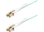 Startech.Com Cavo In Fibra Ottica Multimodale OM4 Lc A Lc (Upc) Con Linguette Push-Pull, 10M, 50/125µM, Reti 100G, Insensibile Alla Piegatura, Bassa Perdita Di Inserzione, Cavo Patch/Bretella In Fibra Ottica Lszh