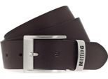 Mustang Pelle Cintura Classic Leather Belt W105 Darkbrown Marrone Scuro