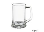 Sg Secret De Gourmet - Set Di 4 Bicchieri Da Birra Con Manico 32Cl