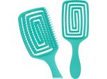 Spazzola Per Capelli Spazzola Districante Pneumatica Blu Tutti I Tipi Di Capelli Asciugatura Rapida