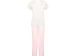 Towel City - Pigiama Da Donna RW8597 (Xxl) (Bianco/Rosa)