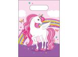 Procos - Sacchetti Party Loot Bags Unicorn Rainbow Colors Sacchetti Regalo Dolci, 6 Pezzi, PR93886