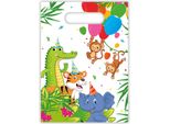 Procos - Sacchetti Per Feste Animali Giungla Palloncini Sacchetti Regalo Dolci, 6 Pezzi, 93888