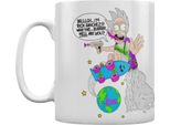 Rick And Morty - Tazza Da Caffè "El Ricko"" PM1651 (Taglia Unica) (Bianco)"
