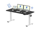 Flexispot Scrivania Regolabile In Altezza 160X80Cm, Portata 100 Kg, Con Protezione Anticollisione, Piano D'appoggio Monoblocco, 4 Funzioni Di Memoria (Nero)