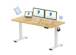 Scrivania Flexispot Regolabile In Altezza 160X80Cm, Portata 100 Kg, Con Protezione Anticollisione, Piano D'appoggio Monoblocco, 4 Funzioni Di Memoria (Acero)