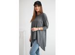 Kesi Camicetta Oversize Da Donna Meroildi Grafite Melange Taglia Unica