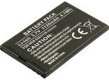 Avizar, Batteria Di Ricambio Nokia E66/3120 Classic 3,7 V 1120 Mah Li-Ion, Nero