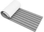 Va-Cerulean Pavimento Per Barca Eva Schiuma Pavimento Per Barca 240X90Cm Tappetino Autoadesivo Per Ponte Nave Tappetino Antiscivolo Per Barca Imitazione Teak Tappeto Marino Per Yacht, Barche A Motore, Piscine (Grigio Chiaro)