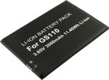 Avizar, Batteria Per Gigaset GS110 3,8 V 3000Mah Li-Ion Ref V30145, Nero