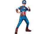 Rubies - Costume Ufficiale Classico Di Capitan America, Taglia M 7-8 Anni, I-702563M Rubies Età: +7 Anni