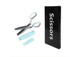 Inf Forbici Per Erbe Da Cucina Con 5 Lame In Acciaio Inox Per Erbe, Verdure Blu