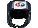 Protezione Per La Testa Fairtex Per Gare Di Muay Thai E Kickboxing HG9, Blu/Nero Taglia Xl
