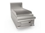 Saro Griglia A Gas Da Tavolo Larga 400Mm Modello Scanalato Lq / Ftg2Bbr