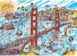Cobble Hill - Puzzle Doodletown: San Francisco - 1000 Dielov