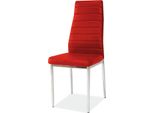 Set Di Sedie Da Pranzo Per Cucina H-261 Rosso, Set Di 6 Sedie