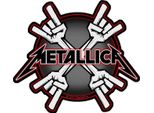 Metallica - Horns - Toppa - Poliestere RO1084 (Taglia Unica) (Nero/Grigio/Bianco)