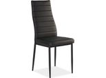 Set Di 6 Sedie Da Pranzo Per Cucina H-261 Nero