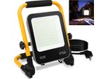 Jopassy Proiettore Treppiede Faro Led Proiettore Da Costruzione Con Spina 50W