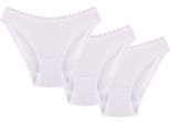 Wol-Bar Soft Cute Confezione Da 3 Pezzi Bianco S Kalhotky