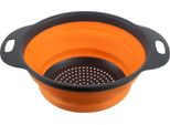 Ruhhy 20780 Colino Pieghevole In Silicone 24 Cm Grigio-Arancio