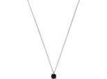 New Bling 9NB-1060 Collana In Argento Con Ciondolo In Zirconi - 5Mm - Nero - 40+5Cm - Rodio - Argento