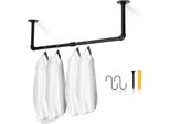 Jopassy Appendiabiti (1 Pz), Appendiabiti Da Parete, Capacità Di Carico 65 Kg, Appendiabiti A Binario In Design Industriale, Nero