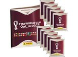 Figurine Panini World Cup 2022 Qatar Da Collezione - 1 Album + 10 Bustine
