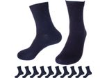 Calzini Business Unisex 96% Cotone, 10 Paia Blu, Taglia 39–42