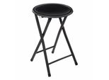 5Five Simply Smart Klapphocker, Sitzhocker, Stahl, Kunststoff, Holzfaser, Schwarz, 46 Cm, 140291A