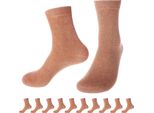 Calzini Business Unisex 96% Cotone, 10 Paia Beige, Taglia 39–42