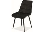Sedia Da Pranzo Set Di Sedie Da Cucina Chic Nero Set Di 2
