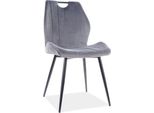 Set Di Sedie Da Pranzo Da Cucina Arco Grey Set Of 2