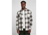 PáNská KošIle Urban Classics Mock Check Shirt Bianco/Nero - S