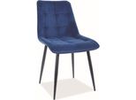 Sedia Da Pranzo Set Di Sedie Da Cucina Chic Blu Navy Set Di 2