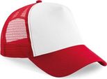 Beechfield - Cappello Trucker Per Bambini RW8810 (Taglia Unica) (Rosso/Bianco)
