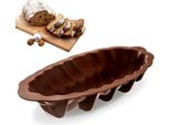 Orion Tortiera Tortiera Con Camino Per Torte In Silicone Marrone 41X20X7,5 Cm