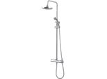Colonna Doccia In Ottone Cromato Con Soffione E Doccetta