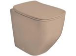 Vaso Wc A Terra In Ceramica Sabbia Opaco | Mozart