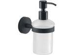 Dosasapone Da 180 Ml Vetro/Acciaio Inox Nero Opaco | Violetta